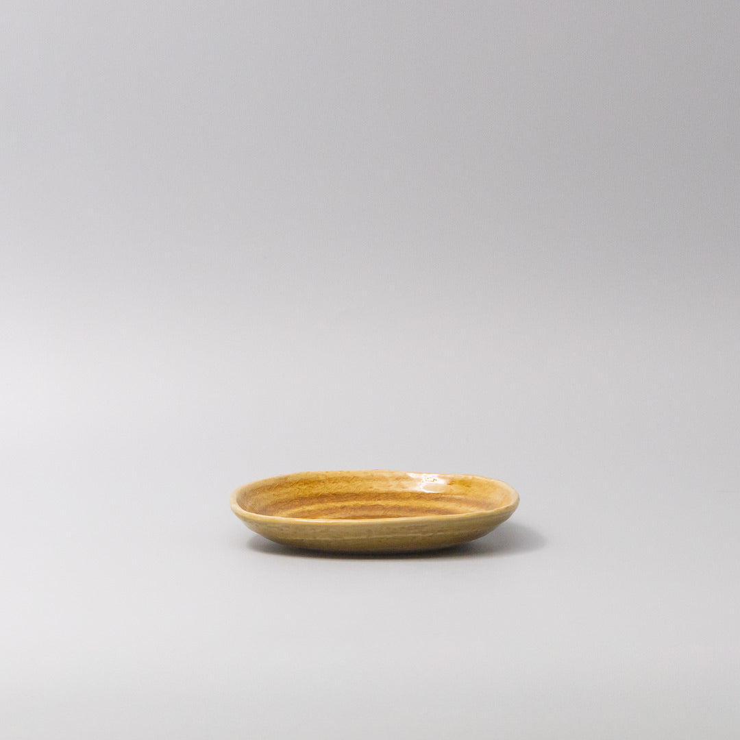 Plate 13.5cm Amane Amber Glaze - Image 2
