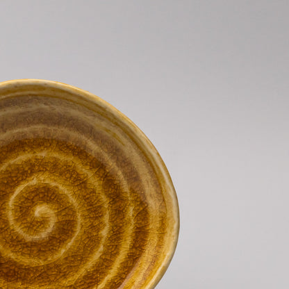 Plate 13.5cm Amane Amber Glaze - Image 4
