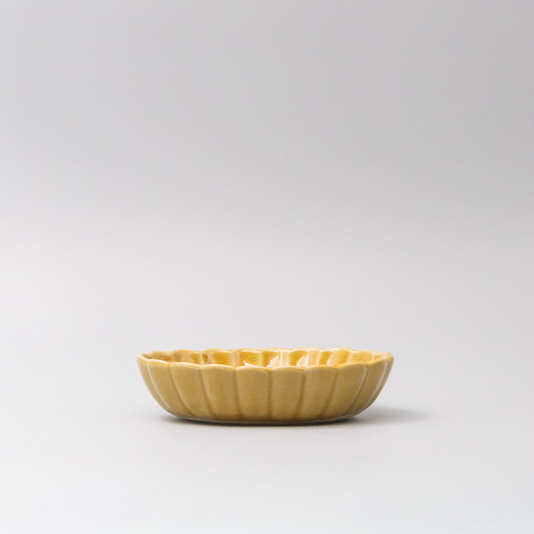 Bowl Oval 16cm Amane Amber Glaze - Image 4