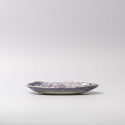 Sushi Plate 21cm Crackle Amethyst Glaze - Image 3