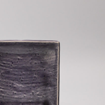 Plate Square 17cm Crackle Amethyst Glaze - Image 3