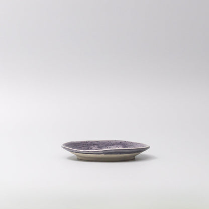 Plate Oval 15cm Crackle Amethyst Glaze - Image 4