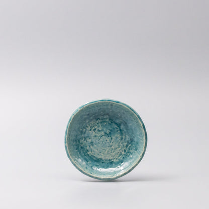Sauce Dish 11.5cm Crackle Turquoise Glaze - Image 3