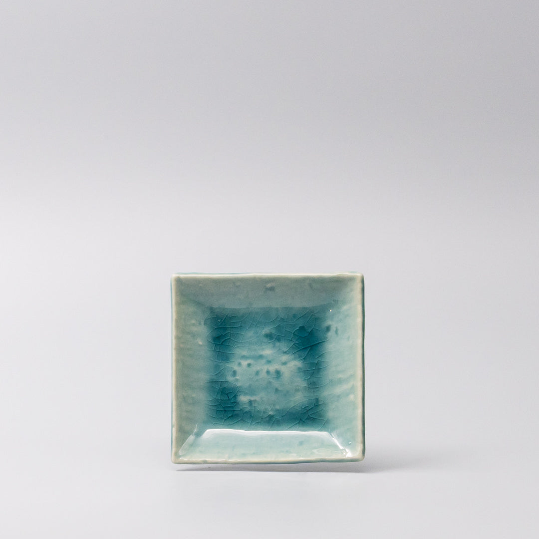 Sauce Dish 10cm Crackle Turquoise Glaze - Image 4