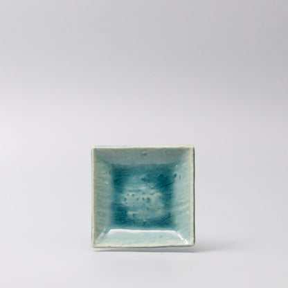 Sauce Dish 10cm Crackle Turquoise Glaze - Image 4