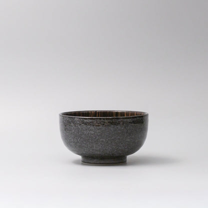 Bowl 16cm Bronze Converging Line Glaze - Image 4