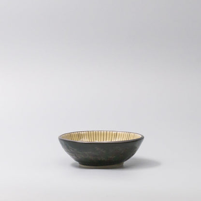 Bowl 13cm Green Converging Line Glaze - Image 5