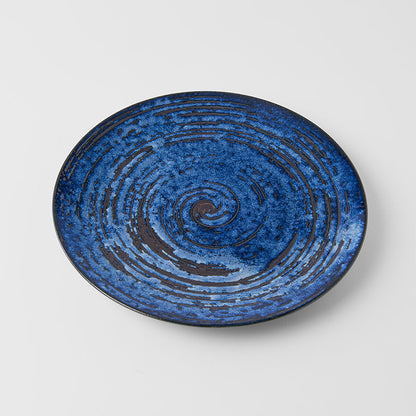 Dinner Plate 28cm Copper Swirl Glaze