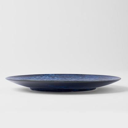 Dinner Plate 28cm Copper Swirl Glaze - Image 3