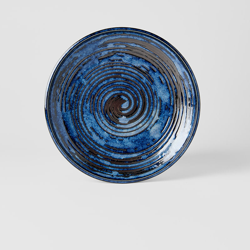 Side Plate 19cm Copper Swirl Glaze - Image 3