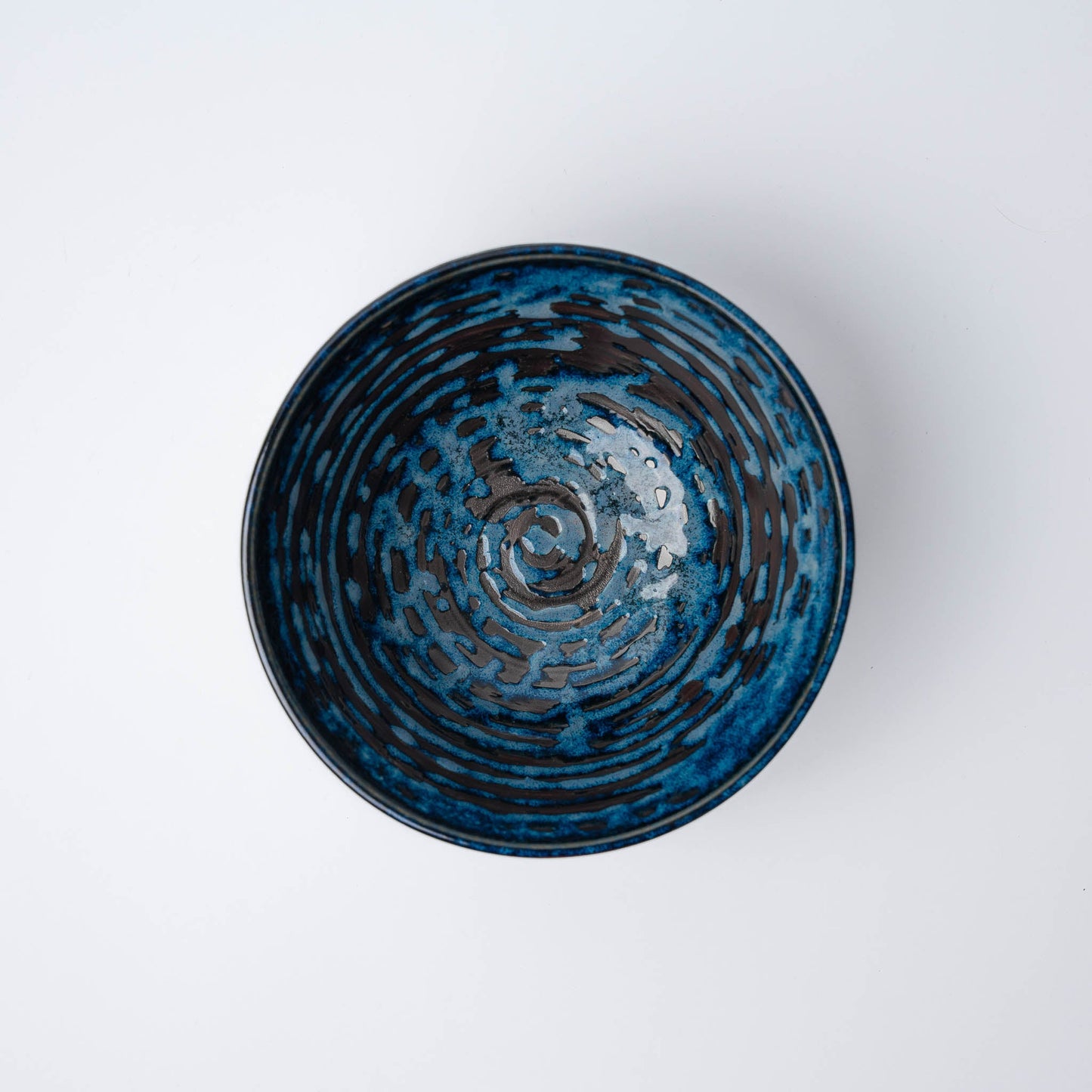 Bowl 15cm Copper Swirl Glaze - Image 3