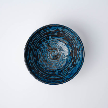 Bowl 15cm Copper Swirl Glaze - Image 3