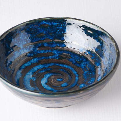 Tapas Bowl 13cm Copper Swirl Glaze - Image 2