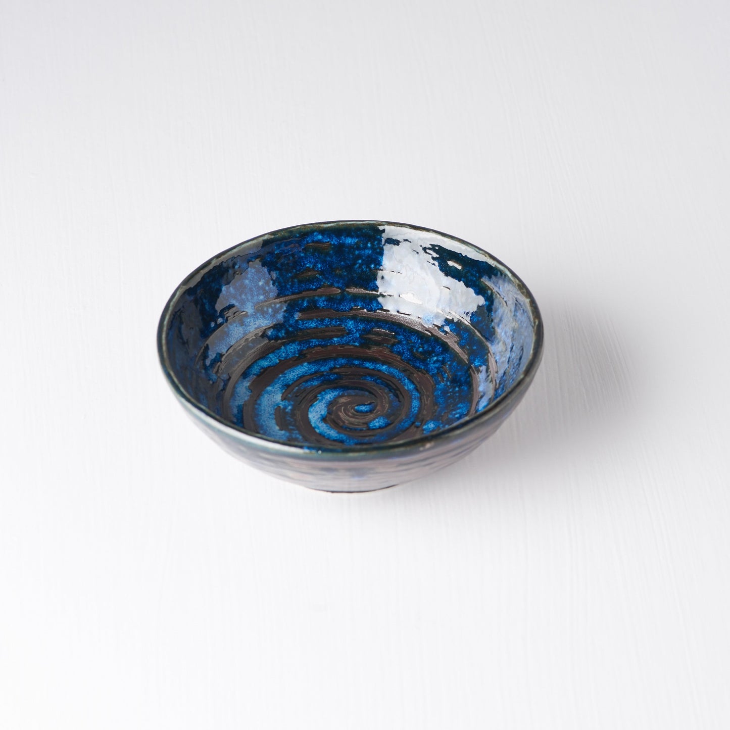 Tapas Bowl 13cm Copper Swirl Glaze - Image 4