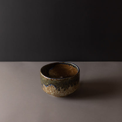 Matcha Tea Bowl 11.5cm Earth with Forest River - Image 3