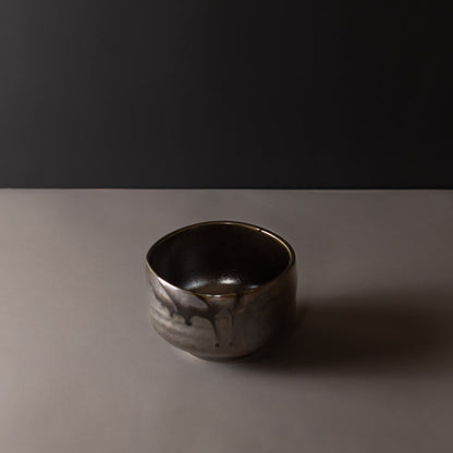 Matcha Tea Bowl 11.5cm Metallic Black - Image 3