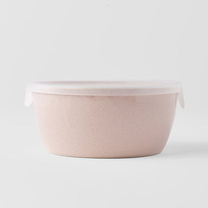 Bowl with Lid 13cm Sakura Pink Glaze - Image 2