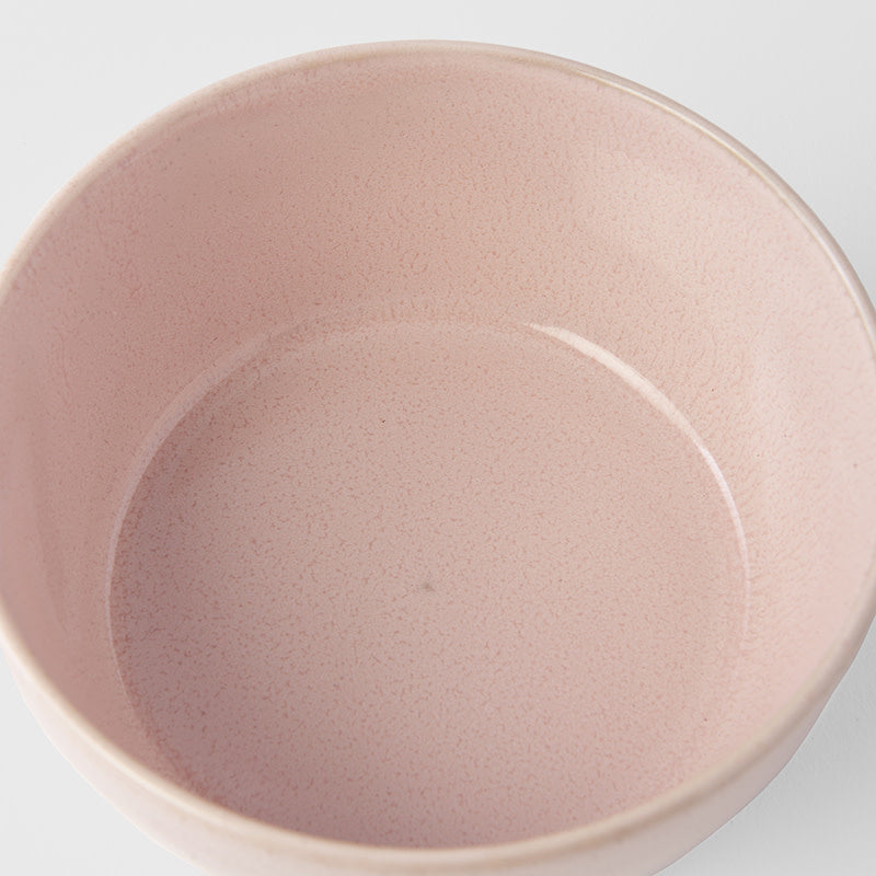 Bowl with Lid 13cm Sakura Pink Glaze - Image 3