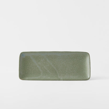 Plate Rectangular 29cm Green Fade Glaze - Image 2