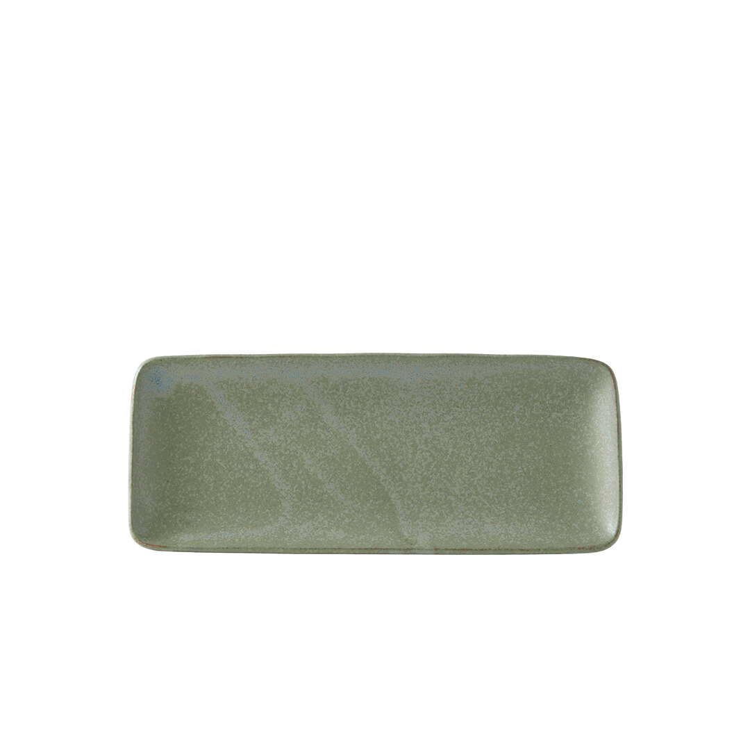 Plate Rectangular 29cm Green Fade Glaze - Image 5