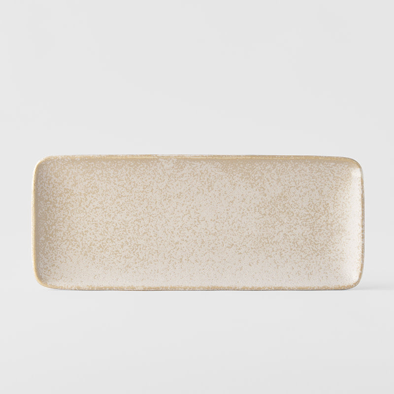 Plate Rectangular 29.5cm White Fade Glaze - Image 2