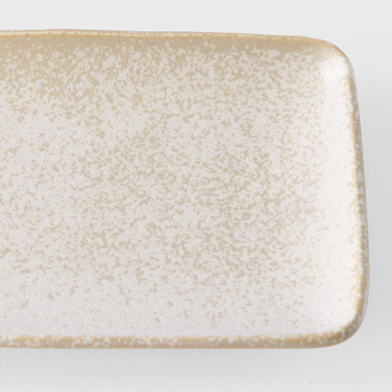 Plate Rectangular 29.5cm White Fade Glaze - Image 3