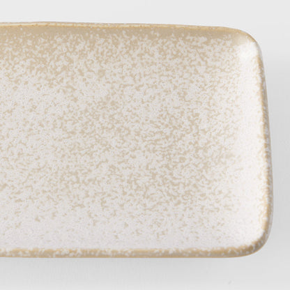Plate Rectangular 29.5cm White Fade Glaze - Image 3