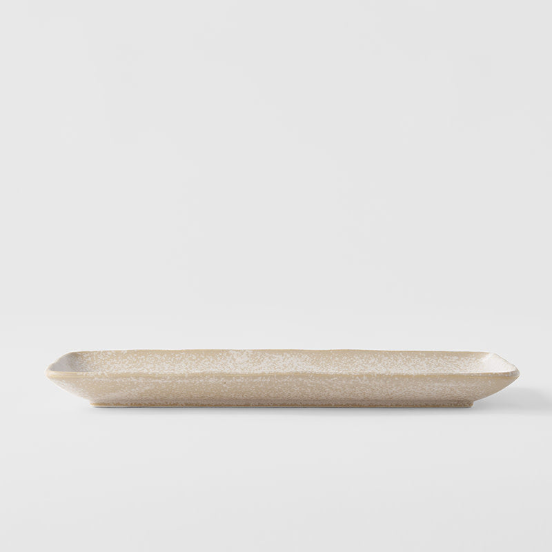 Plate Rectangular 29.5cm White Fade Glaze - Image 4