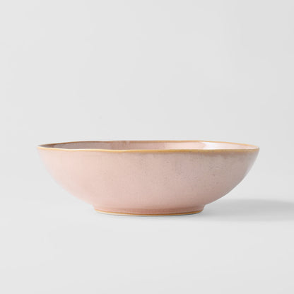 Bowl Oval 16cm Sakura Pink Glaze - Image 3