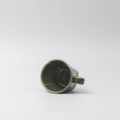Mug 180ml Reeded Oribe Glaze - Image 2