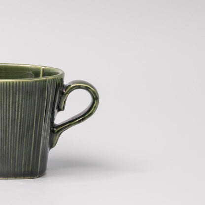 Mug 180ml Reeded Oribe Glaze - Image 3