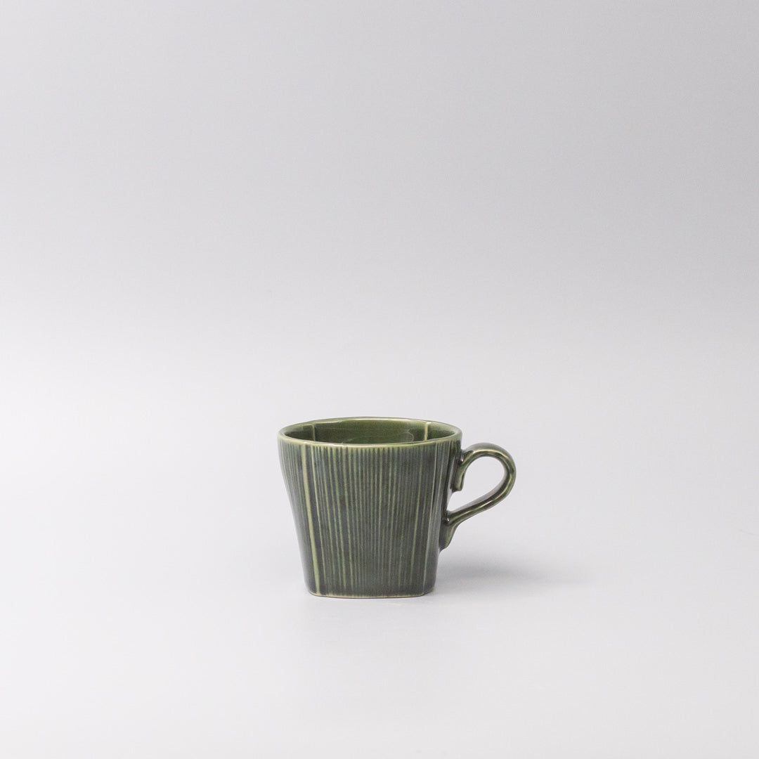 Mug 180ml Reeded Oribe Glaze - Image 4