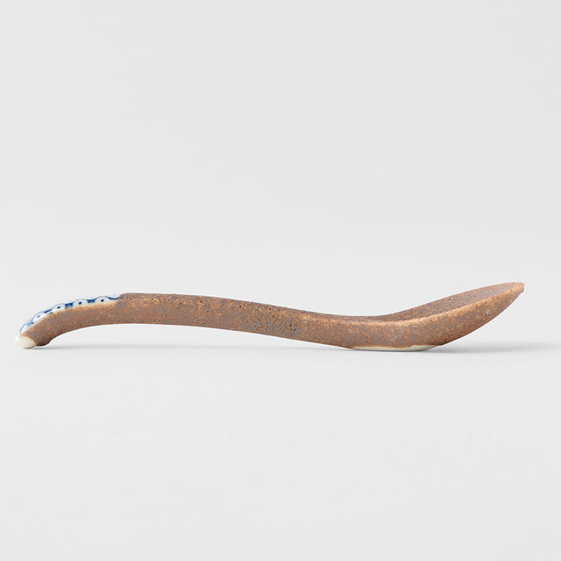 Spoon Small Bisque Indigo Shibori - Image 4