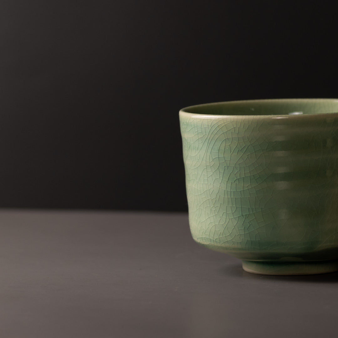 Matcha Tea Bowl 10cm Jade - Image 2