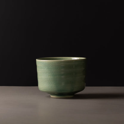 Matcha Tea Bowl 10cm Jade - Image 4