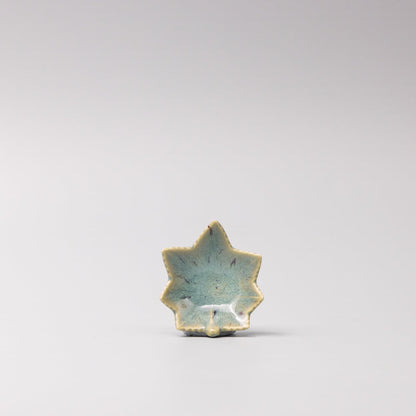 Sauce Dish Maple Leaf 6cm Mint Green - Image 3