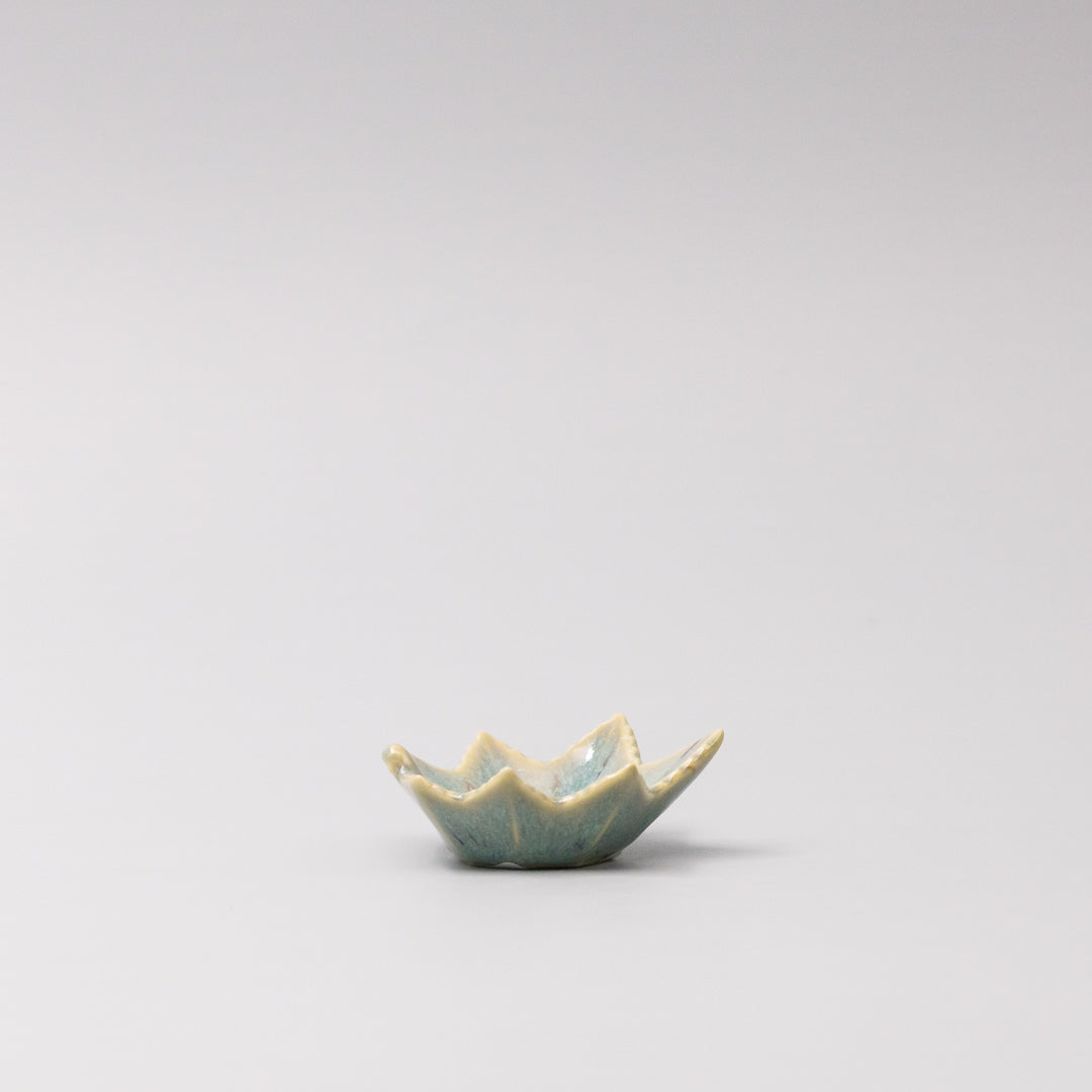 Sauce Dish Maple Leaf 6cm Mint Green - Image 4