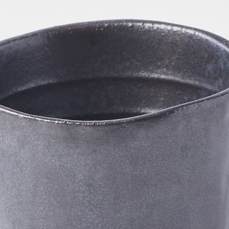 Lopsided Mug 200ml Black and Bisque Glaze - Image 4