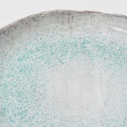 Plate Oval 30cm Aqua Splash Glaze - Image 2