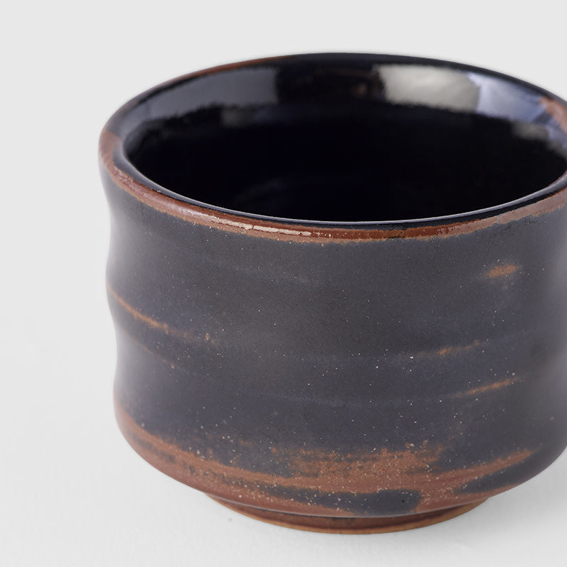 Sake Cup Ochoko 40ml Tenmokku Black Glaze - Image 2
