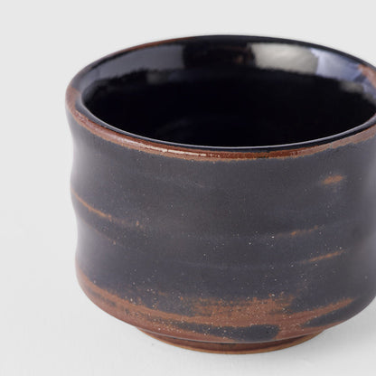 Sake Cup Ochoko 40ml Tenmokku Black Glaze - Image 2