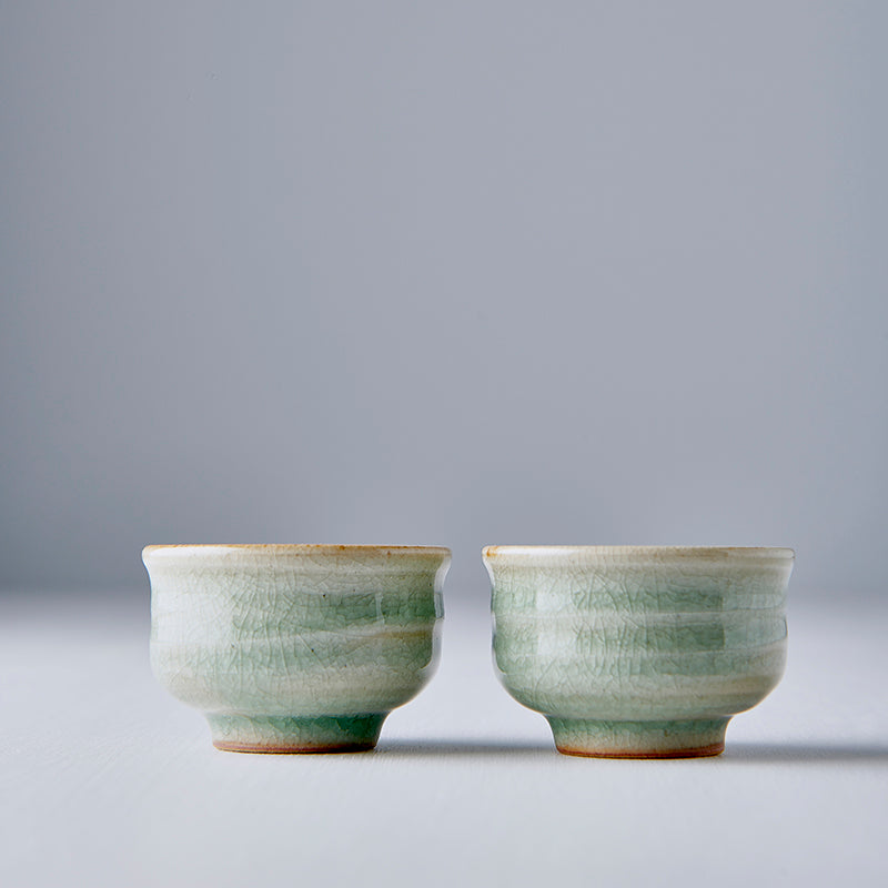 Sake Cup 35ml Celadon Glaze - Image 4
