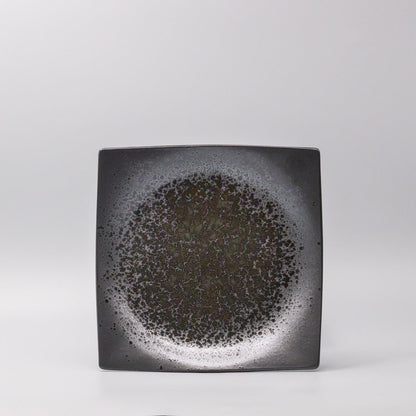 Plate Square 22cm Black Pearl Glaze - Image 3