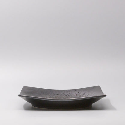 Plate Square 22cm Black Pearl Glaze - Image 4