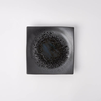 Plate Square 16cm Black Pearl Glaze - Image 2