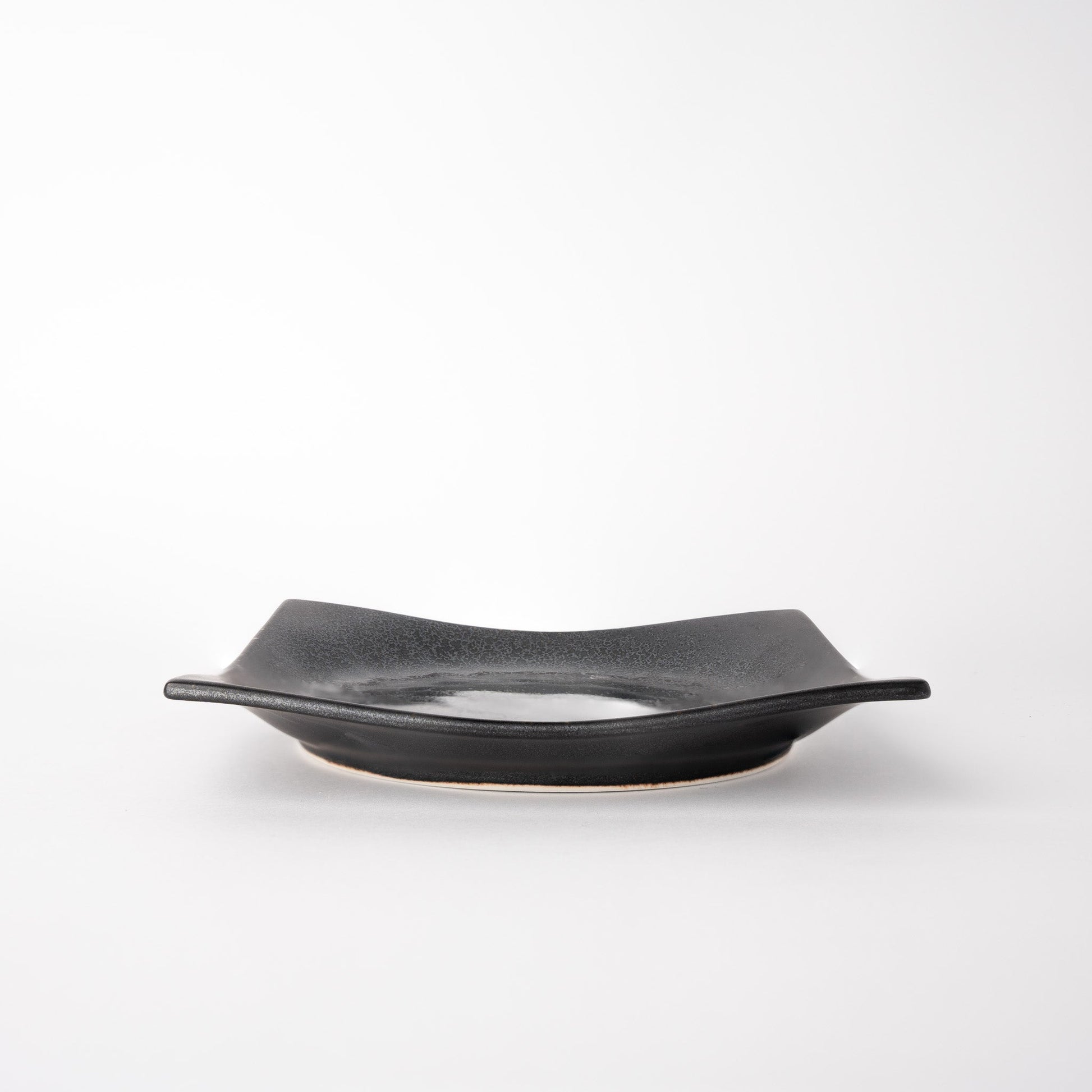 Plate Square 16cm Black Pearl Glaze - Image 3