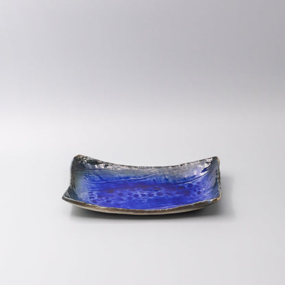 Sushi Plate Swept Side 26cm Cobalt Dark Edge - Image 2