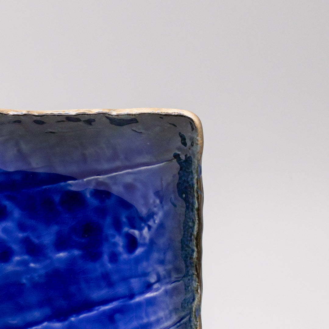 Sushi Plate Swept Side 26cm Cobalt Dark Edge - Image 3