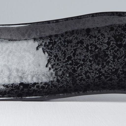 Sashimi Plate 33cm Gunmetal Glaze - Image 4