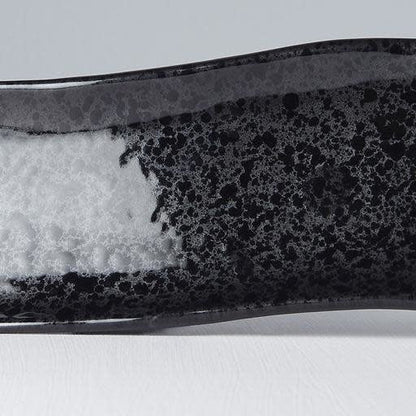 Sashimi Plate 33cm Gunmetal Glaze - Image 4